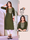 Mitali Vol 1 By Pt Rayon Doby Size Combo Kurtis Wholesale Clothing Suppliers In India